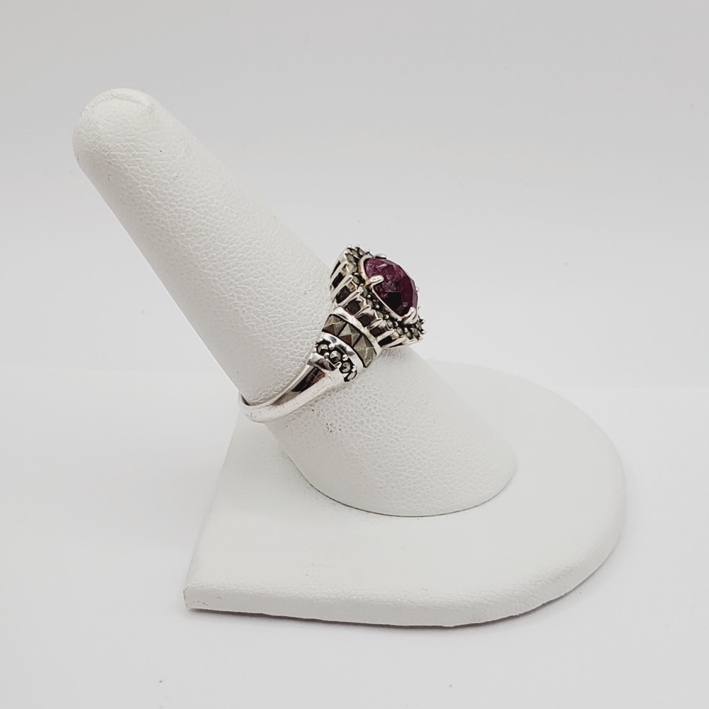 Silver Ruby Ring - Picture 6 of 8